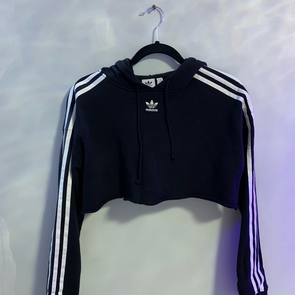 Brand New ADIDAS Cropped Hoodie - Picture 1 of 3
